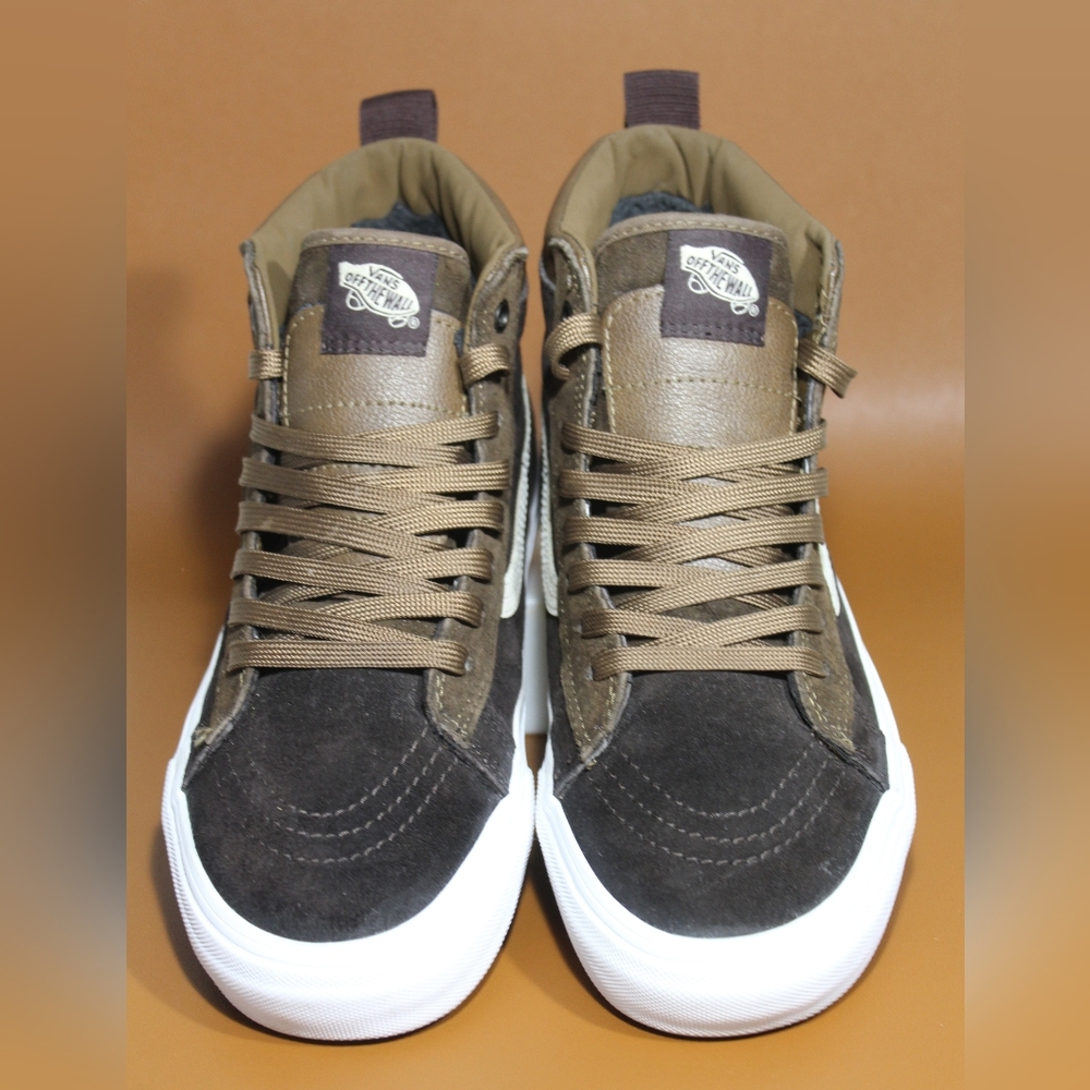 Vans Sk8 Hi MTE Dark earth/tan suede and leather. EUC  men's 8 - Picture 3 of 15